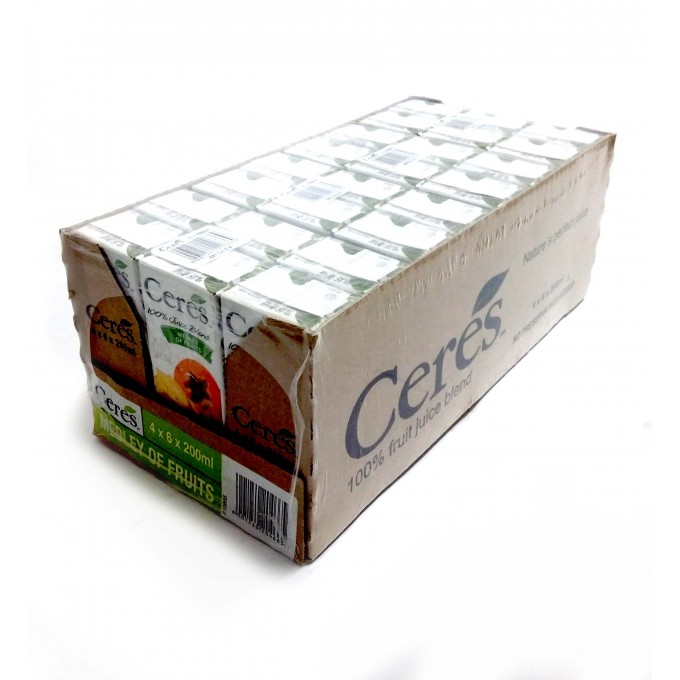 Ceres Medley Of Fruits 4x6x200ml Juice Boxes