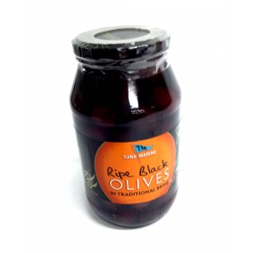 Tuna Marine Ripe Black Olives 800g