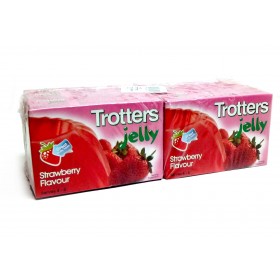 Trotters Strawberry Flavoured Jelly 6x40g