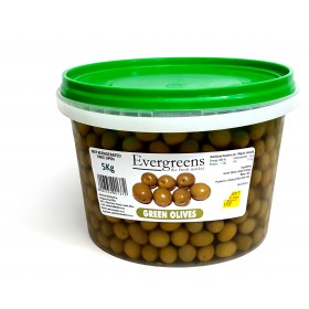 Evergreens Green Olives Unpitted 5kg