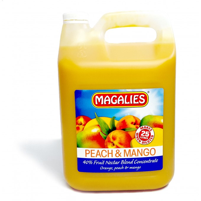 Peach and Mango Concentrate - Magalies - 5lt 