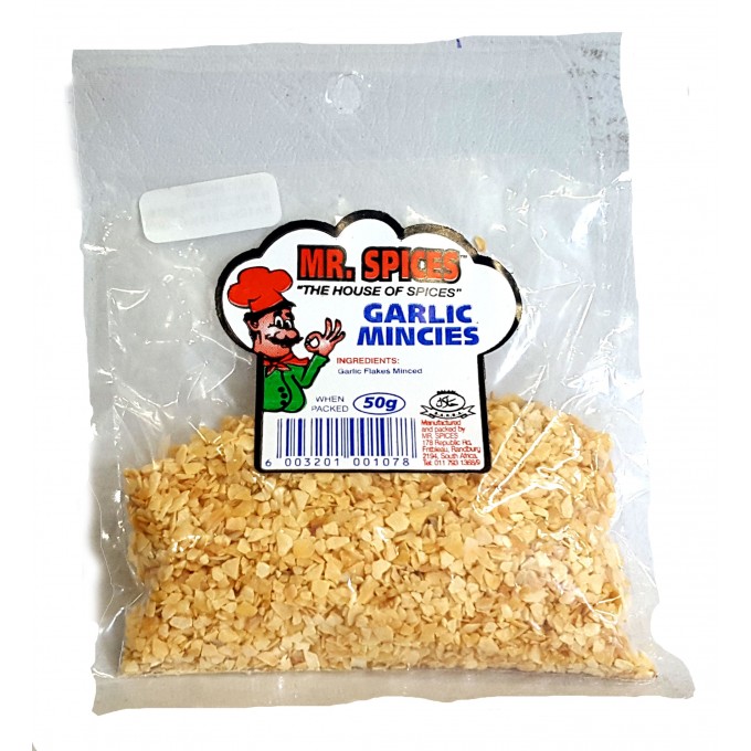 Mr Spices - Garlic Flakes Minced - 50g Mr Spices - Garlic Flakes Minced - 50g