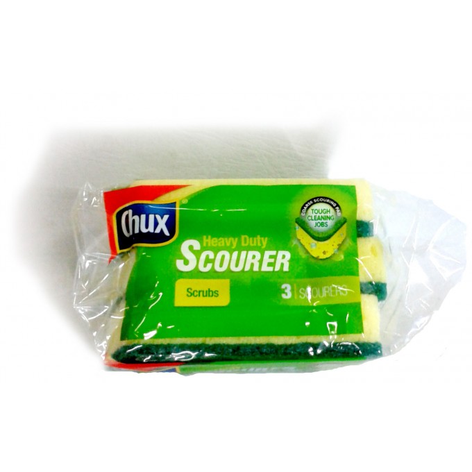 Chux Heavy Duty Scourer Pads x3