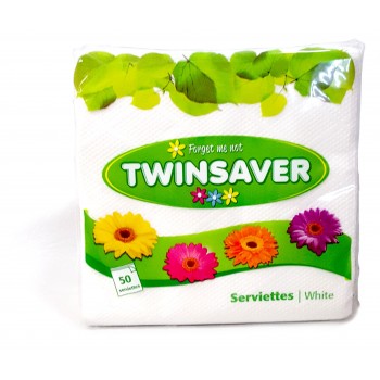 Twinsaver Serviettes x50 Packed 