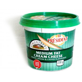 Simonsberg Medium Fat Cream Cheese Spring Onion & Chives Flavoured 230g