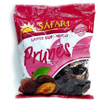 Safari Large Sun Dried Prunes 500g