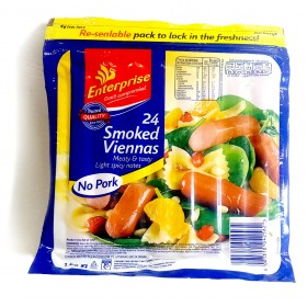 Enterprise Smoked Viennas (Pork Free) 1Kg