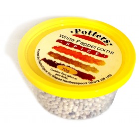 Potters White Peppercorns 70g