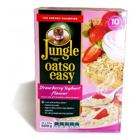 Jungle Oatso Easy Strawberry Yogurt Flavour 10x50g 