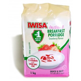 Iwisa Instant Breakfast Porridge Strawberry Flavour 1kg 