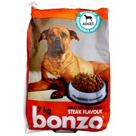 Bonzo Steak Flavour Adult dog Food 7kg