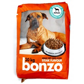 Bonzo Steak Flavour Adult Dog Food 20kg 