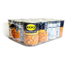 KOO Baked Beans Hot Curry 12x410g