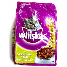 Whiskas Adult Gourmet Meat Platter Meaty Nuggets 2kg