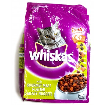 Whiskas Adult Gourmet Meat Platter Meaty Nuggets 2kg