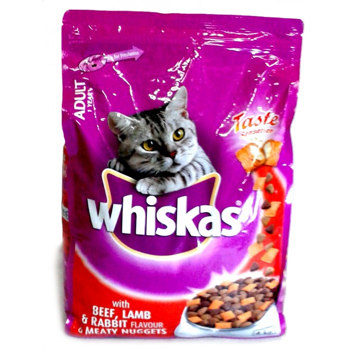 Whiskas Adult Beef, Lamb & Rabbit Flavour Meaty Nuggets 4kg