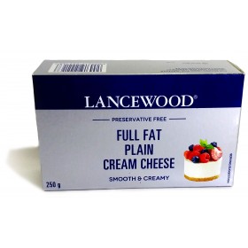 Lancewood Full Fat Plain Cream Cheese 250g  