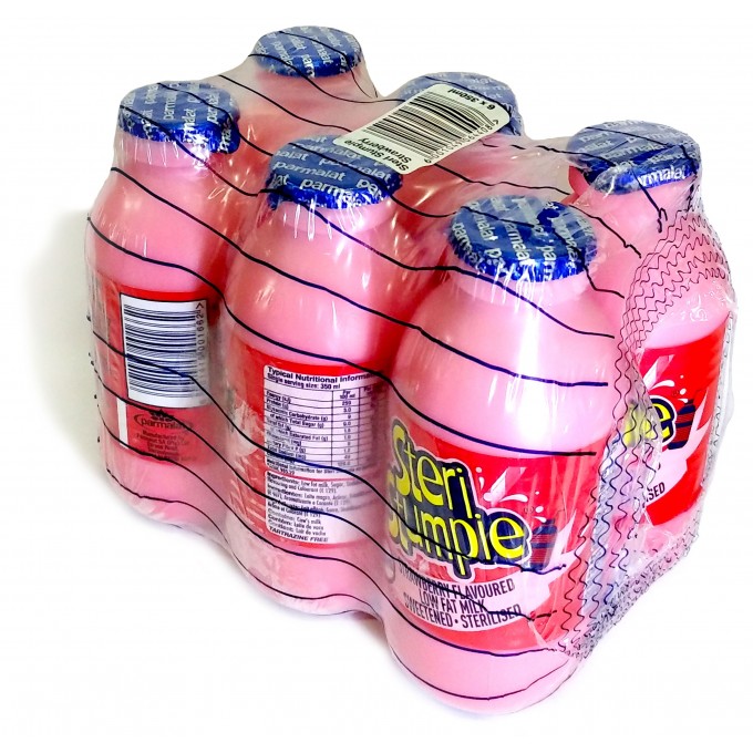 Parmalat Steri-Stumpie Strawberry Flavored 6x350ml