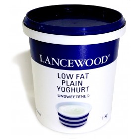 Lancewood Low Fat Plain Yoghurt Unsweetened 1kg 
