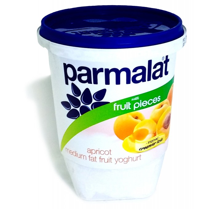 Parmalat Medium Fat Apricot Fruit Pieces Yoghurt 500g