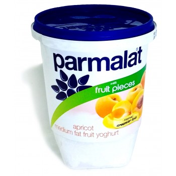 Parmalat Medium Fat Apricot Fruit Pieces Yoghurt 500g