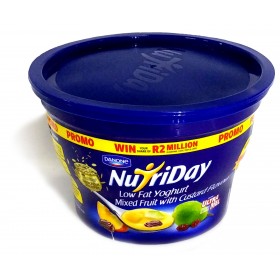 Danone Nutriday Low Fat Yoghurt Mixed Fruit with Custard Flavour 600ml