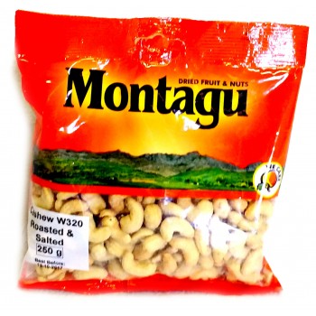 Montagu Cashews Roasted & Salted 250g