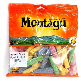 Montagu Mixed Dried Fruit Lollies 250g