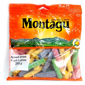 Montagu Mixed Dried Fruit Lollies 250g