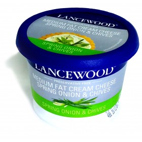 Lancewood Medium Fat Cream Cheese Spring Onion & Chives 230g