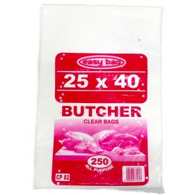 EasyBag Clear Butcher Bags x250 25x40cm
