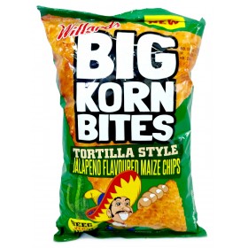 Willards Big Corn Bites Tortilla Jalapeno 200g