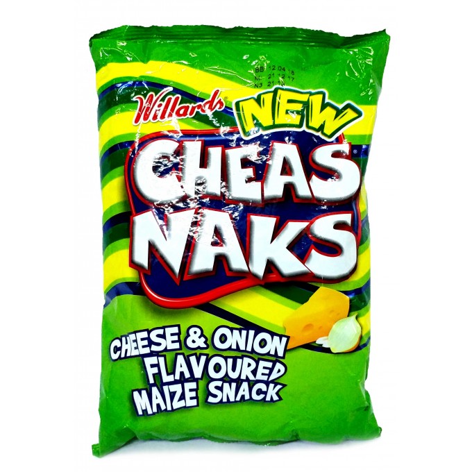 Willards Cheas Naks Cheese & Onion 150g