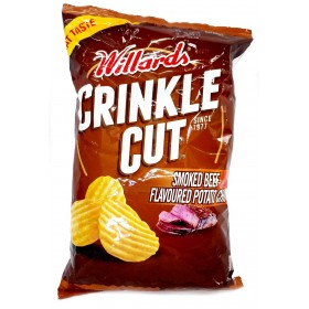 Willards Crinkle Cut Smoked Beef Flavour 125g