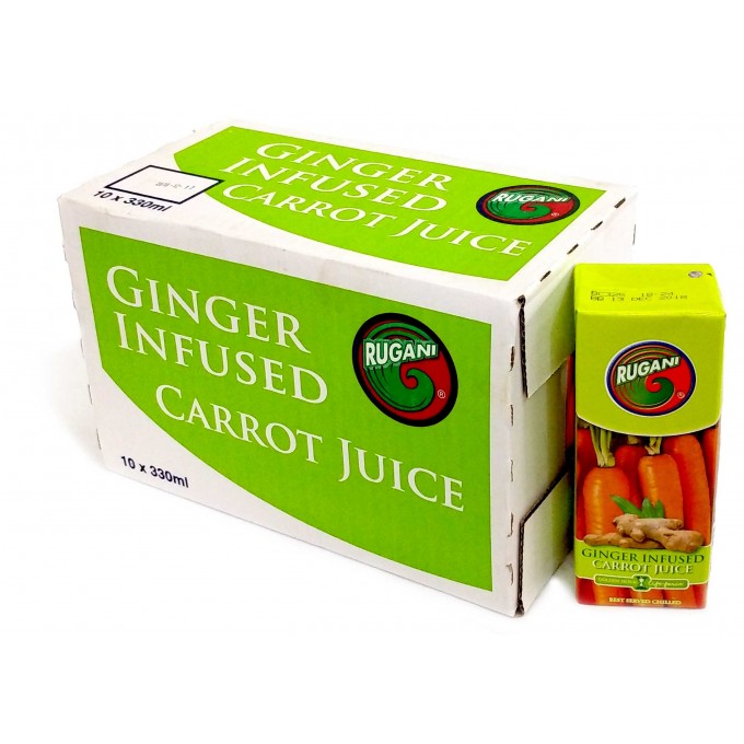 Rugani Ginger Infused Carrot Juice Blend 10x330ml Rugani Ginger Infused Carrot Juice Blend 10x330ml