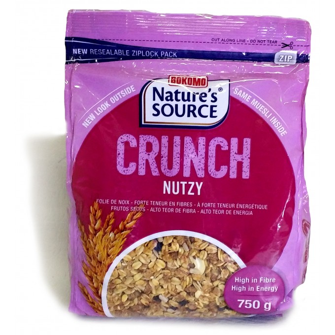 Bokomo Nature's Source Crunch Nutzy 750g