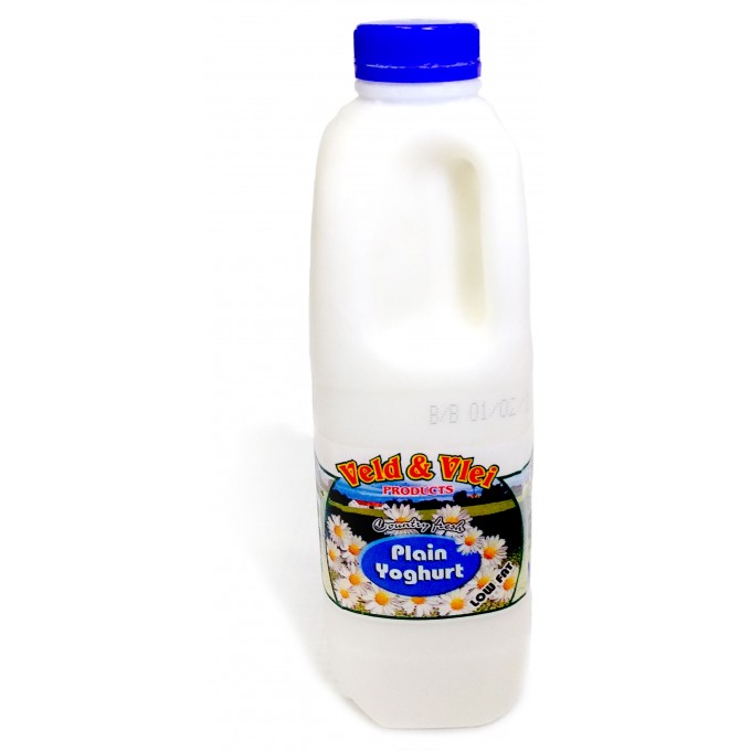 Veld & Vlei Low Fat Plain Yoghurt 1liter Veld & Vlei Low Fat Plain Yoghurt 1liter