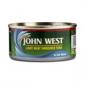 Canned Shredded Tuna in Saltwater - John West - 170g