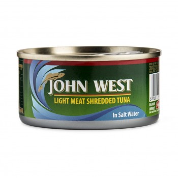 Canned Shredded Tuna in Saltwater - John West - 170g