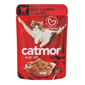 Kitten Beef Chunks in Gravy - Catmor - 85g